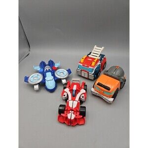 Lot O 4 Playskool Heroes Transformers Rescue Bots Heatwave Wedge Whirl Easy 2 Do